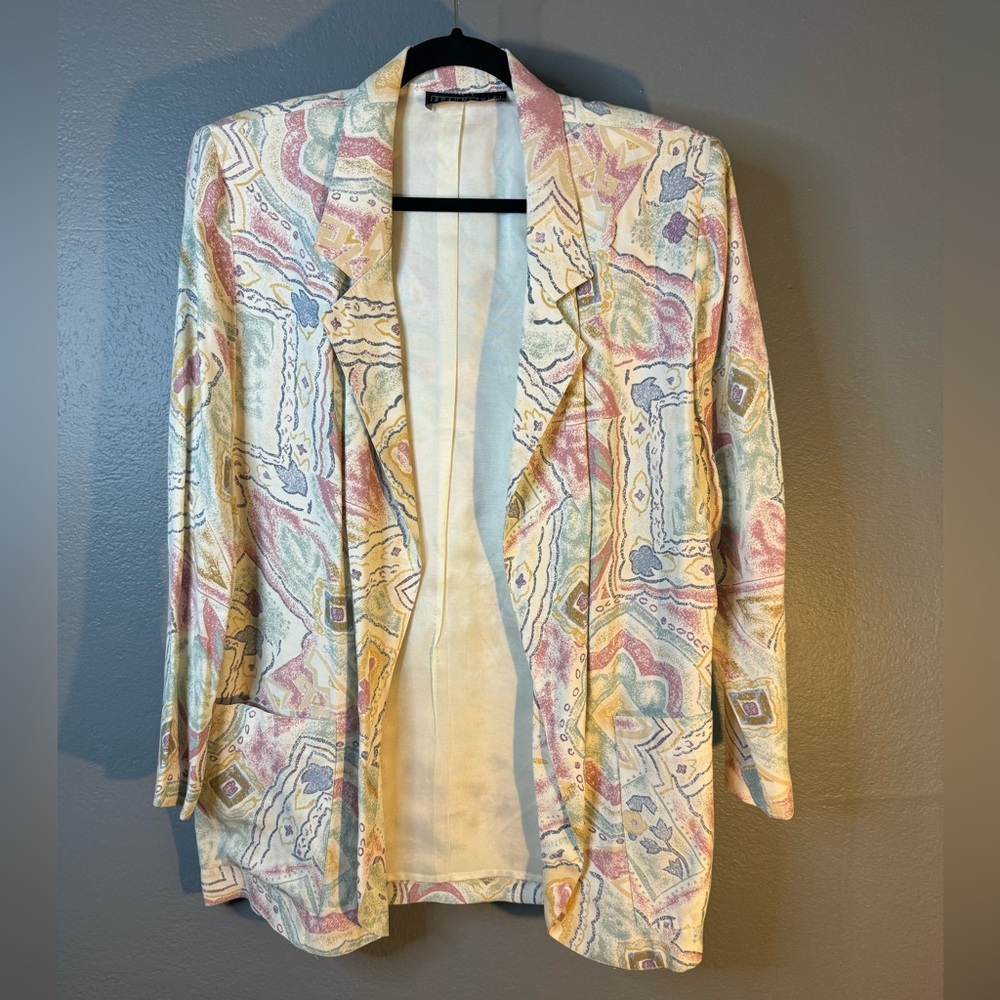 Multicolor Abstract Women's Jacket